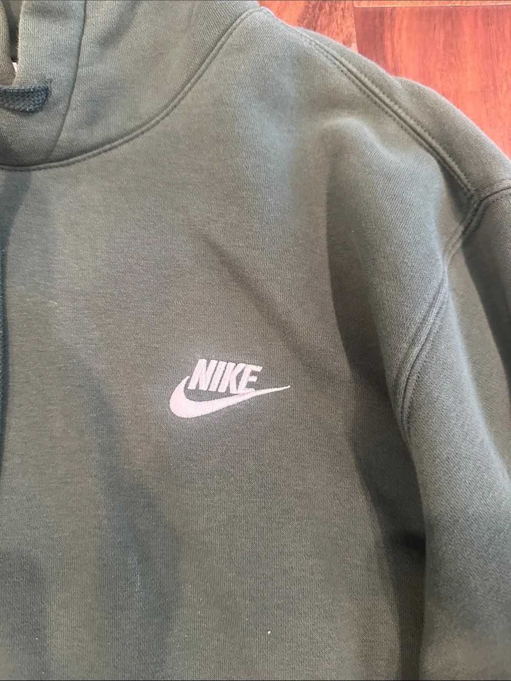 Nike Green Pullover Hoodie with White Swoosh